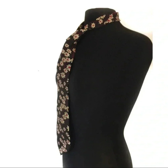 Structure Men’s Vintage floral Daisy Tie - Picture 3 of 6